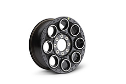 SUPER DUTY 20"X 8" BLACK MACHINED SINGLE WHEEL
