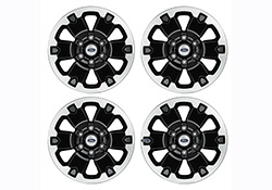 18" BLACK MACHINED FACE WHEEL KIT