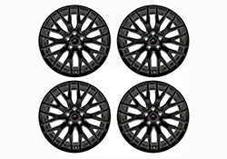 2015-2023 MUSTANG GT 19" X 9" &amp; 19" X 9.5" PERFORMANCE PACK WHEEL SET W/ TPMS KIT - MATTE BLACK
