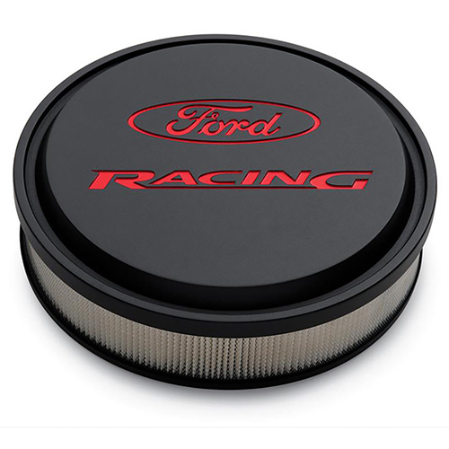 FORD RACING SLANT EDGE AIR CLEANER BLACK AND RED