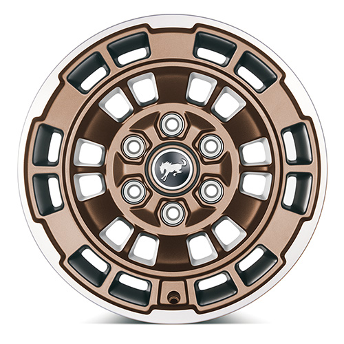 BRONCO 17" X 8.5" SINISTER BRONZE SINGLE WHEEL