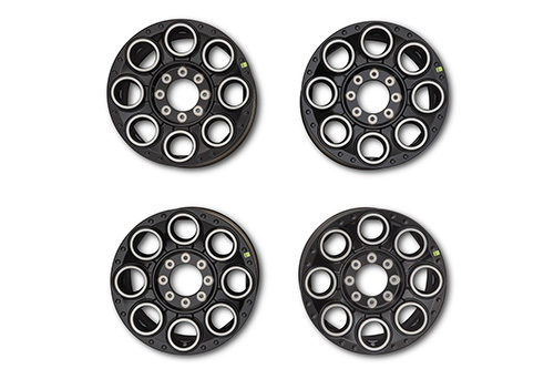 SUPER DUTY 20" X 8" WHEEL KIT -BLACK W/ MACHINED FACE