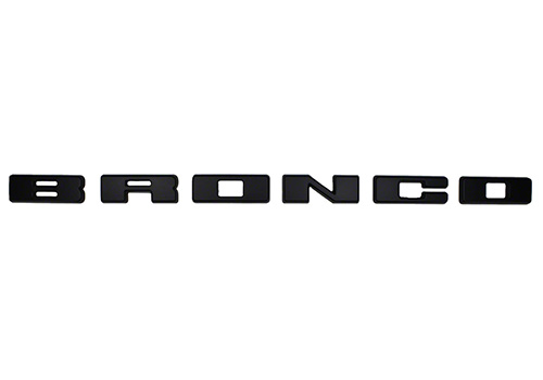 BRONCO GRILLE LETTERING OVERLAY KIT - BLACK