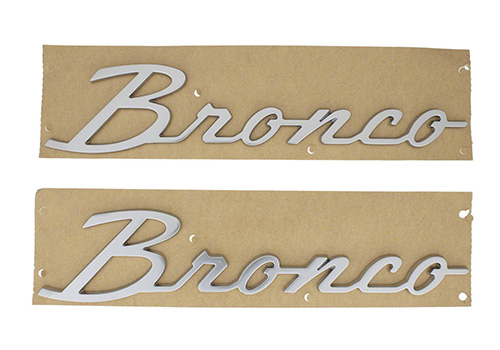 BRONCO SCRIPT EMBLEM KIT -SILVER