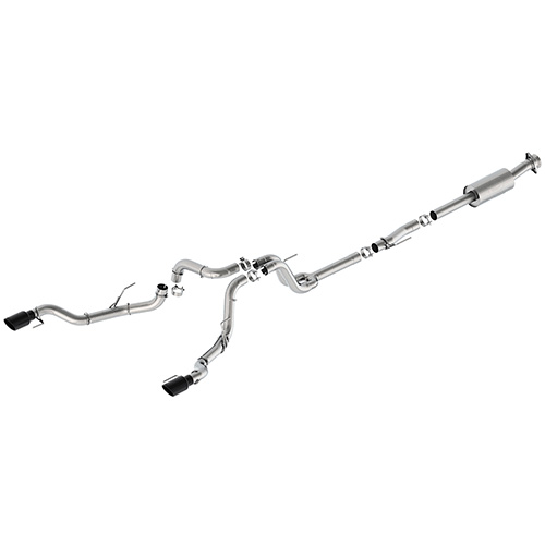 F-150 EXTREME EXHAUST - BLACK - BUMPER EXIT