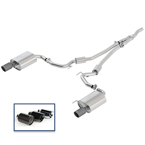 2015-2020 MUSTANG 2.3L ECOBOOST CAT-BACK SPORT EXHAUST SYSTEM WITH CARBON FIBER TIPS