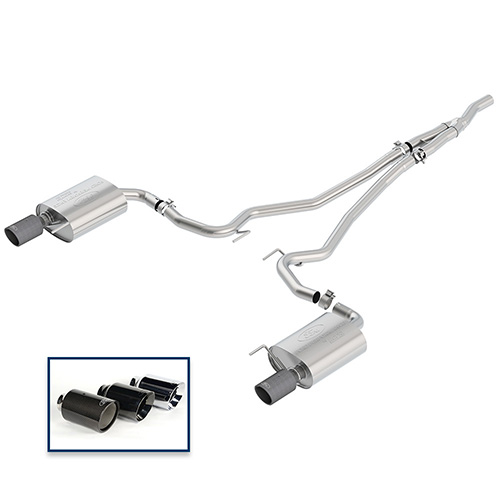 2015-2020 MUSTANG 2.3L ECOBOOST CAT-BACK EXTREME EXHAUST SYSTEM WITH CARBON FIBER TIPS
