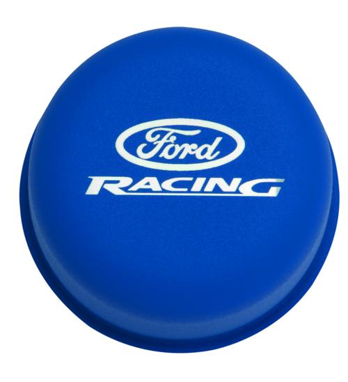 BLUE BREATHER CAP W/ FORD RACING LOGO