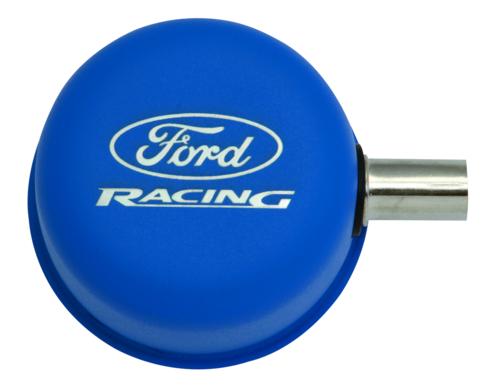 BLUE  BREATHER CAP W/ FORD RACING LOGO