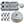 FORD RACING COMPLETE DRESS UP KIT, CHROME FINISH W/ BLACK EMBLEMS