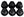 M12 X 1.5 BLACK LUG NUT WHEEL KIT (6)