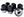 M12 X 1.5 BLACK LUG NUT WHEEL KIT (6)