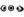 M12 X 1.5 BLACK LUG NUT VEHICLE KIT (20)