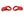 BRONCO REAR TOW HOOK PAIR-RED