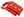 BRONCO REAR TOW HOOK PAIR-RED