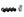 M12 X 1.5 BLACK SECURITY LUG NUT KIT (4)